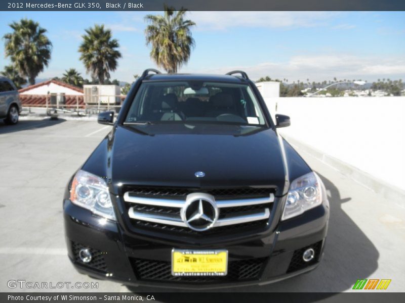 Black / Black 2012 Mercedes-Benz GLK 350