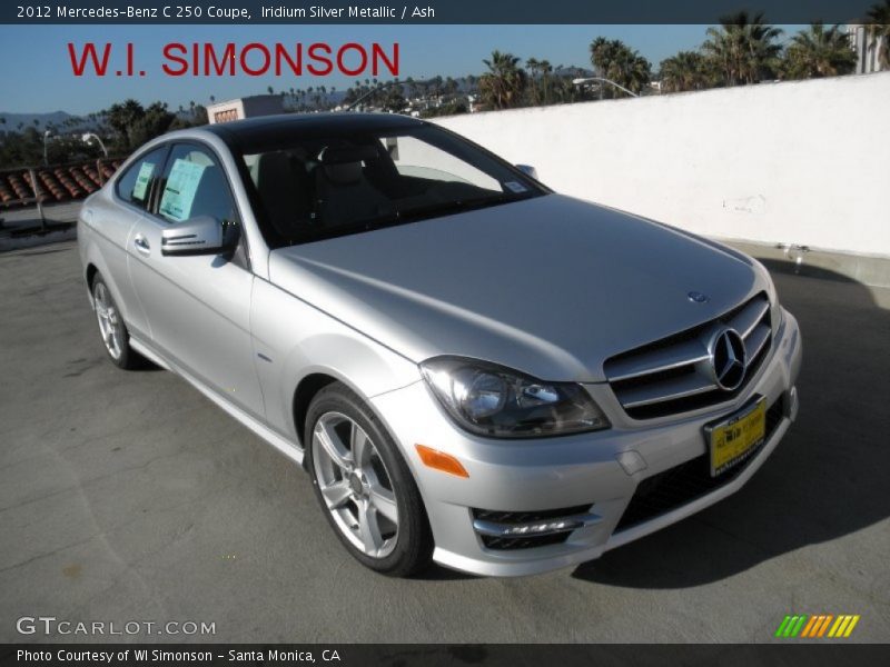 Iridium Silver Metallic / Ash 2012 Mercedes-Benz C 250 Coupe