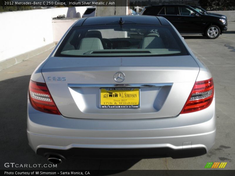 Iridium Silver Metallic / Ash 2012 Mercedes-Benz C 250 Coupe