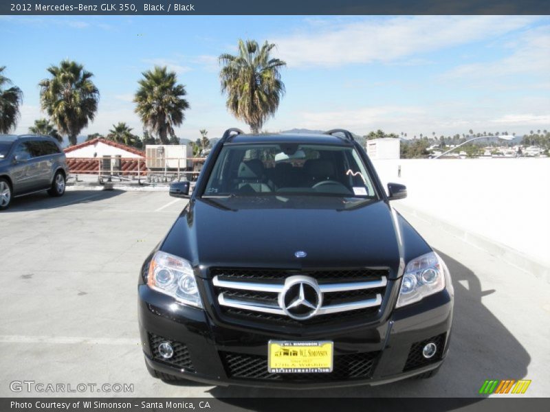 Black / Black 2012 Mercedes-Benz GLK 350