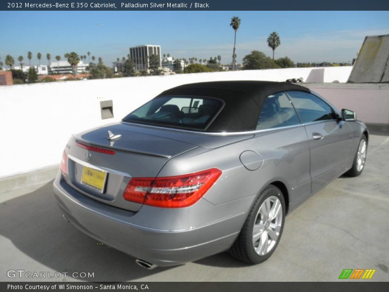 Palladium Silver Metallic / Black 2012 Mercedes-Benz E 350 Cabriolet