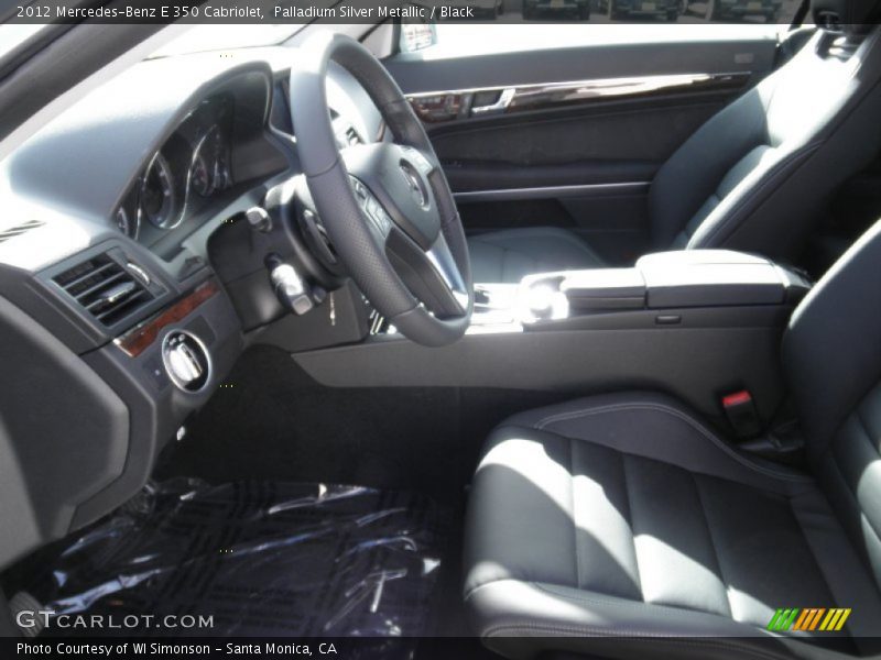 Palladium Silver Metallic / Black 2012 Mercedes-Benz E 350 Cabriolet