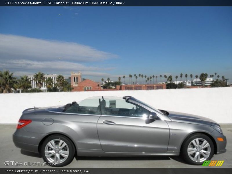 Palladium Silver Metallic / Black 2012 Mercedes-Benz E 350 Cabriolet