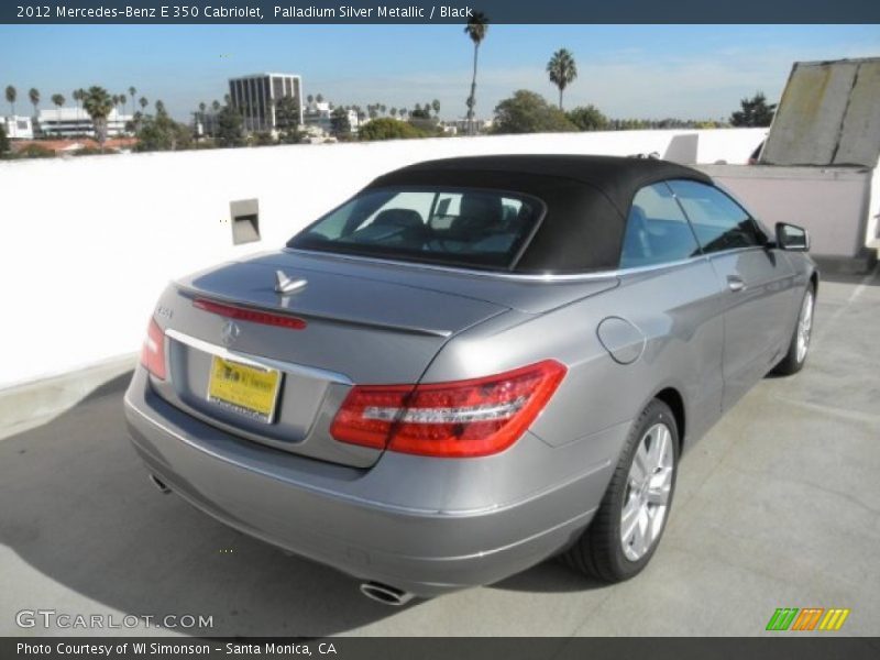 Palladium Silver Metallic / Black 2012 Mercedes-Benz E 350 Cabriolet