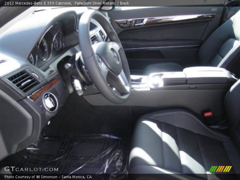 Palladium Silver Metallic / Black 2012 Mercedes-Benz E 350 Cabriolet