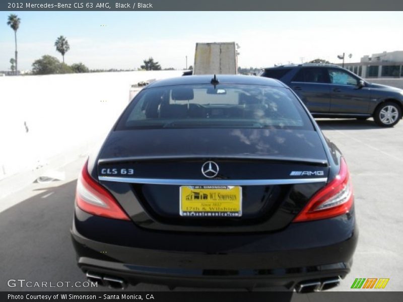 Black / Black 2012 Mercedes-Benz CLS 63 AMG