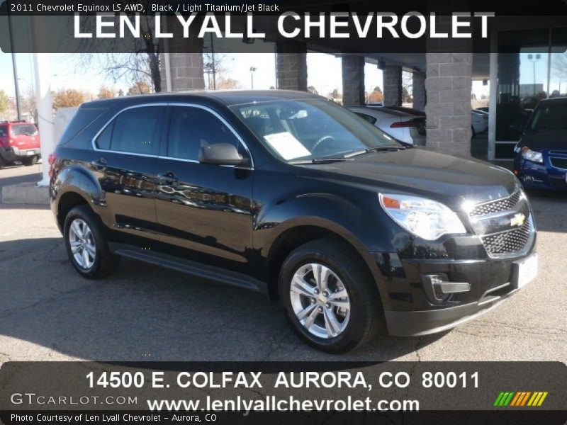 Black / Light Titanium/Jet Black 2011 Chevrolet Equinox LS AWD