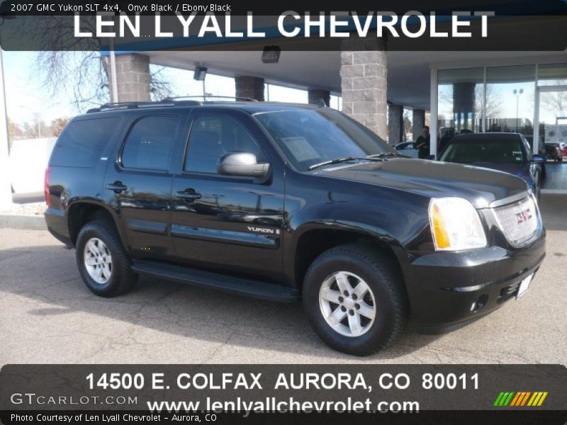 Onyx Black / Ebony Black 2007 GMC Yukon SLT 4x4