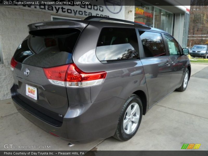 Predawn Gray Mica / Light Gray 2012 Toyota Sienna LE