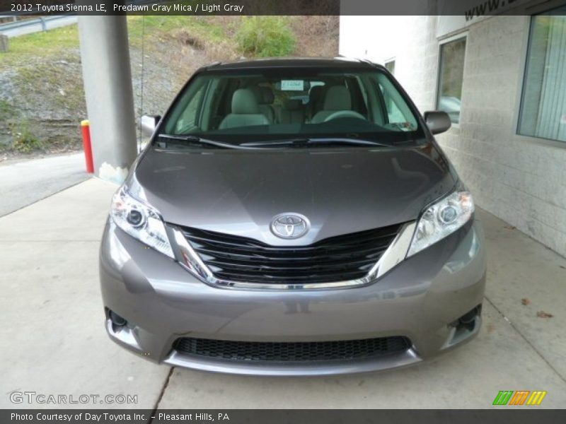 Predawn Gray Mica / Light Gray 2012 Toyota Sienna LE