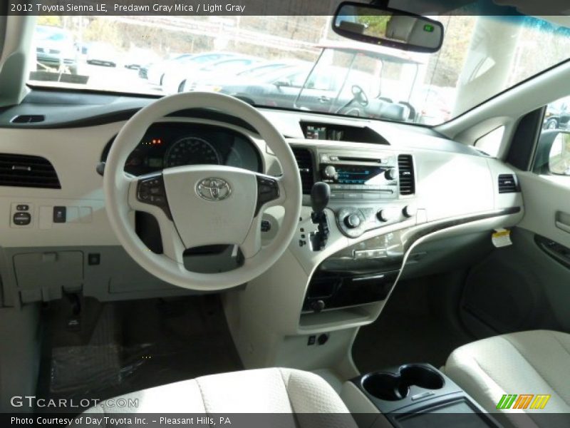 Predawn Gray Mica / Light Gray 2012 Toyota Sienna LE