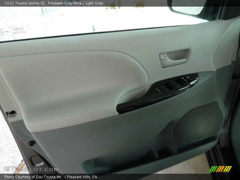 Predawn Gray Mica / Light Gray 2012 Toyota Sienna LE