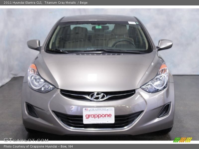 Titanium Gray Metallic / Beige 2011 Hyundai Elantra GLS