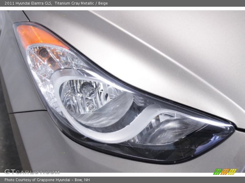 Titanium Gray Metallic / Beige 2011 Hyundai Elantra GLS