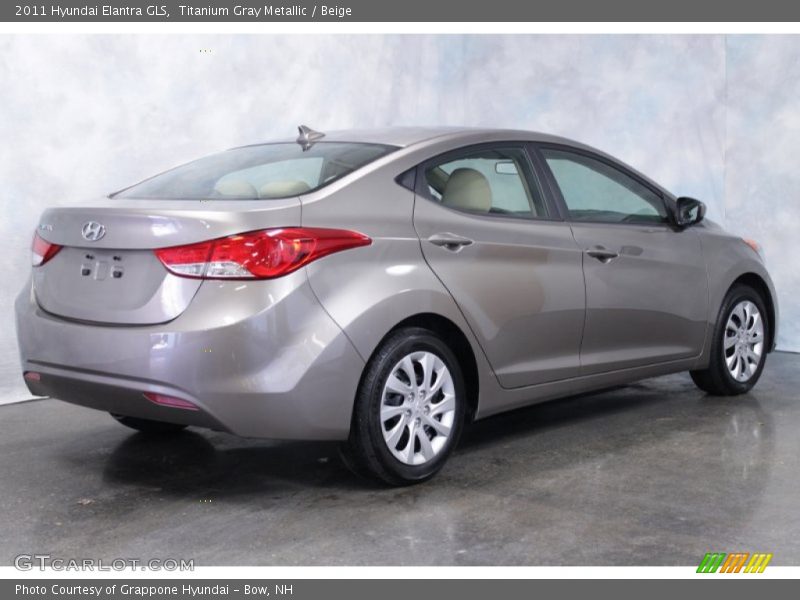 Titanium Gray Metallic / Beige 2011 Hyundai Elantra GLS