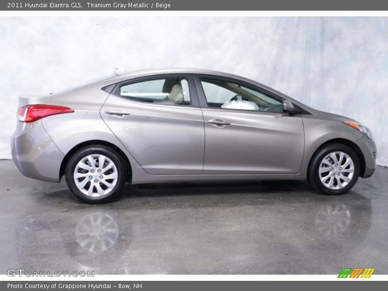 Titanium Gray Metallic / Beige 2011 Hyundai Elantra GLS
