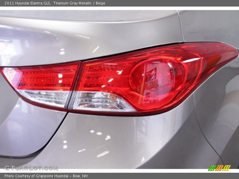 Titanium Gray Metallic / Beige 2011 Hyundai Elantra GLS