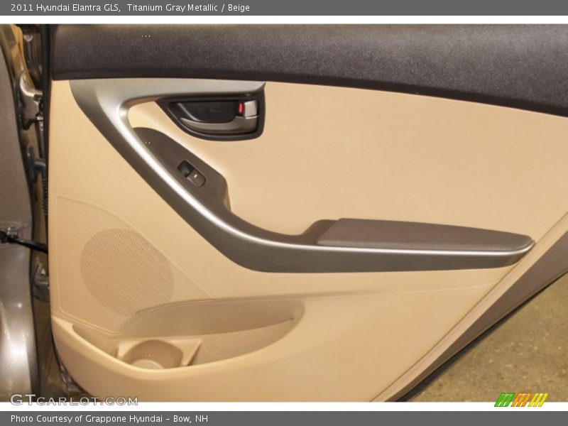 Titanium Gray Metallic / Beige 2011 Hyundai Elantra GLS
