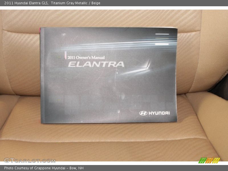 Titanium Gray Metallic / Beige 2011 Hyundai Elantra GLS