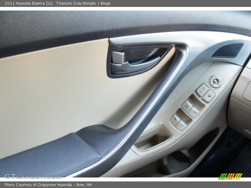 Titanium Gray Metallic / Beige 2011 Hyundai Elantra GLS