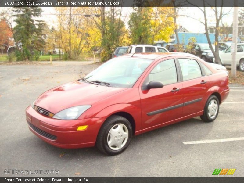 Sangria Red Metallic / Dark Charcoal 2003 Ford Focus LX Sedan