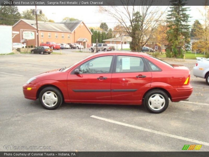 Sangria Red Metallic / Dark Charcoal 2003 Ford Focus LX Sedan