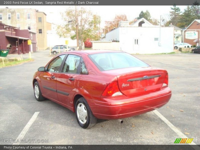 Sangria Red Metallic / Dark Charcoal 2003 Ford Focus LX Sedan