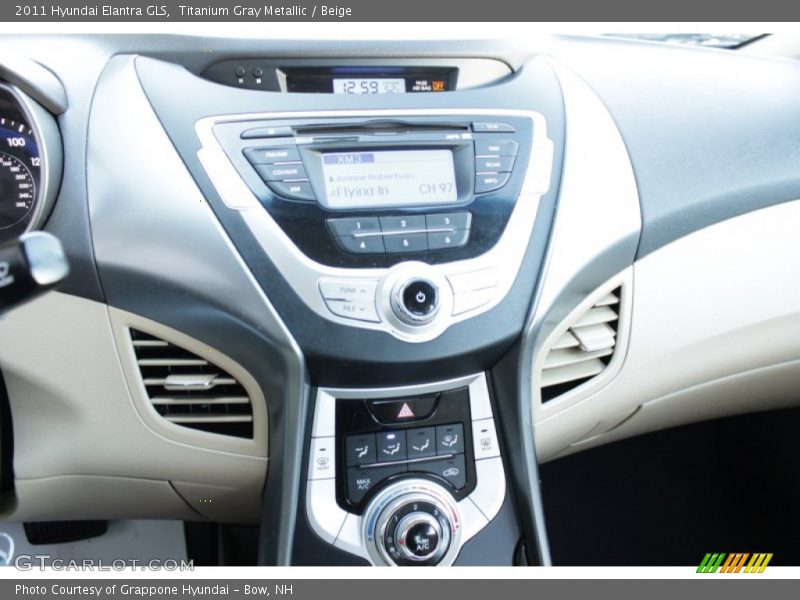 Titanium Gray Metallic / Beige 2011 Hyundai Elantra GLS