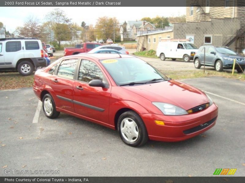 Sangria Red Metallic / Dark Charcoal 2003 Ford Focus LX Sedan