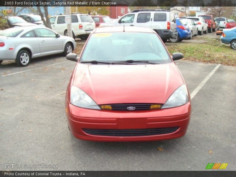 Sangria Red Metallic / Dark Charcoal 2003 Ford Focus LX Sedan