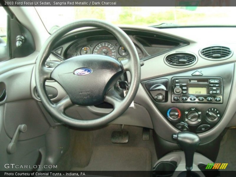 Sangria Red Metallic / Dark Charcoal 2003 Ford Focus LX Sedan