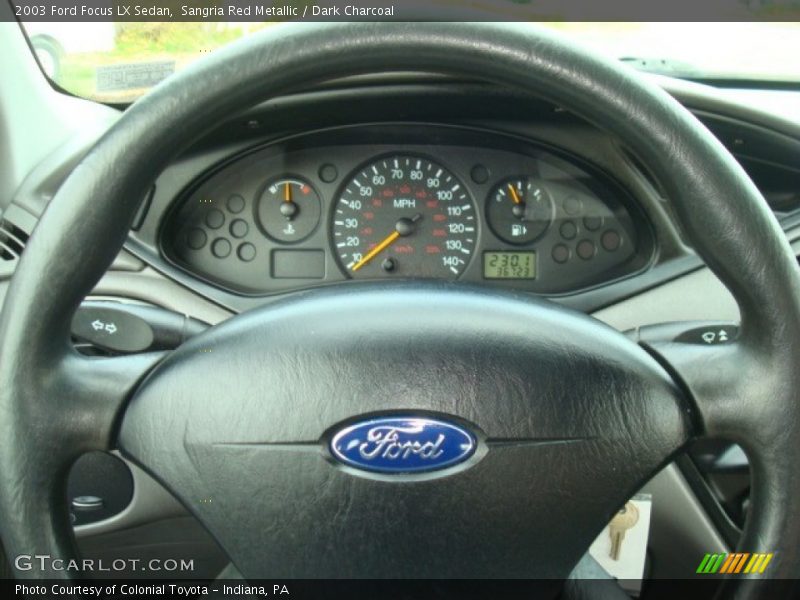 Sangria Red Metallic / Dark Charcoal 2003 Ford Focus LX Sedan