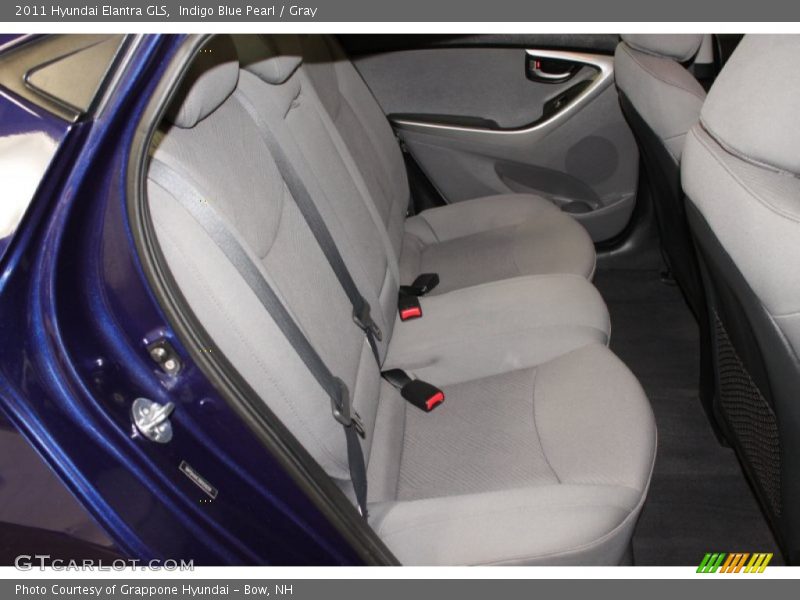 Indigo Blue Pearl / Gray 2011 Hyundai Elantra GLS