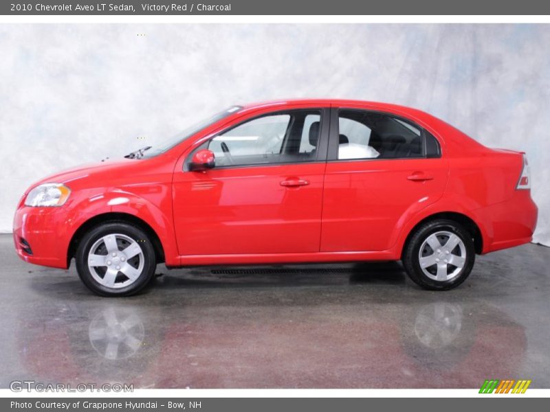 Victory Red / Charcoal 2010 Chevrolet Aveo LT Sedan