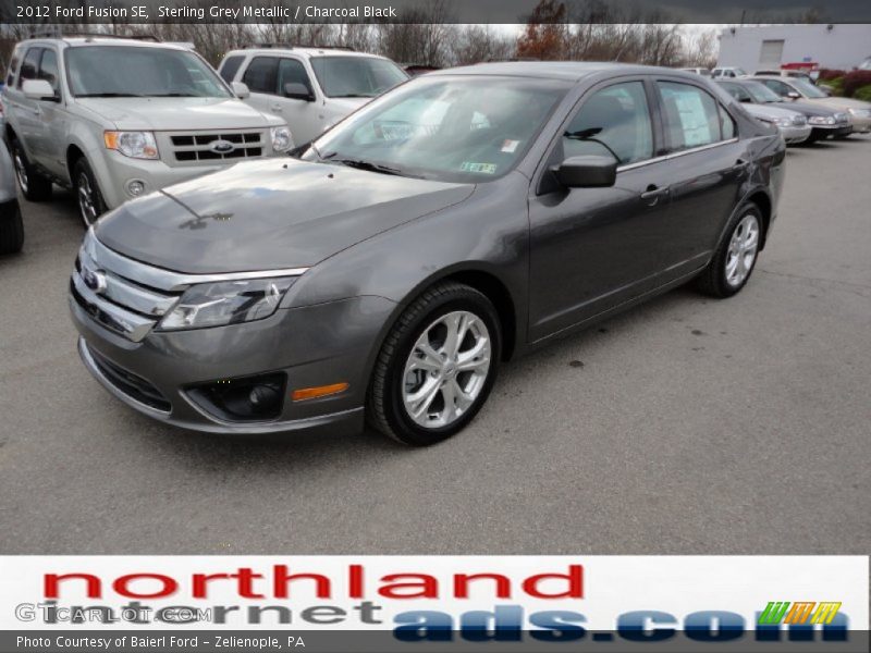 Sterling Grey Metallic / Charcoal Black 2012 Ford Fusion SE
