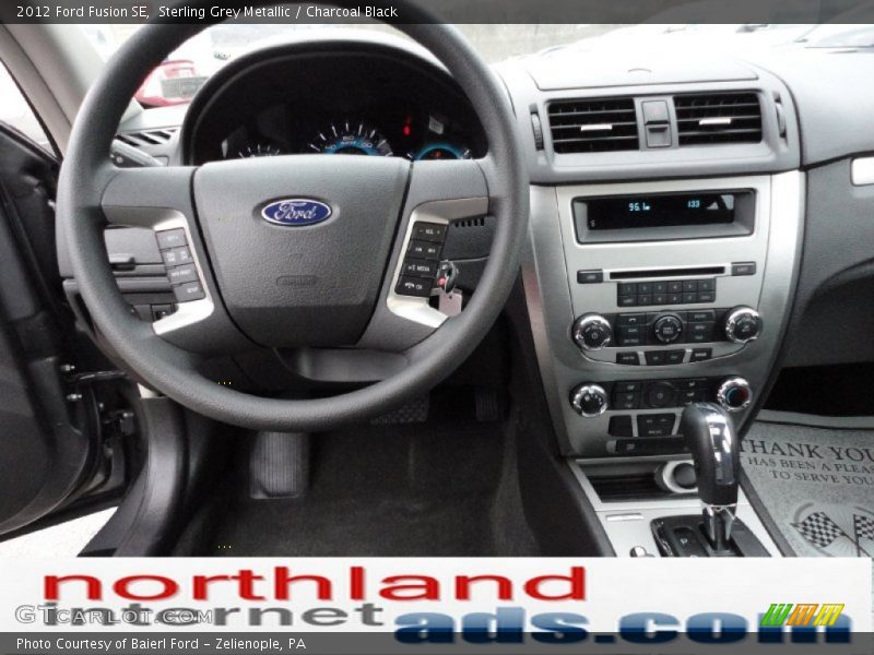 Sterling Grey Metallic / Charcoal Black 2012 Ford Fusion SE