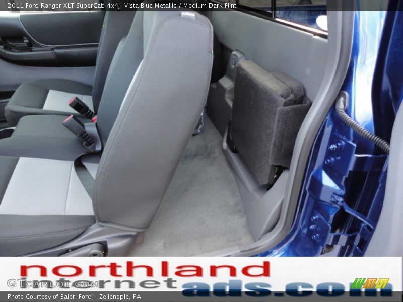 Vista Blue Metallic / Medium Dark Flint 2011 Ford Ranger XLT SuperCab 4x4