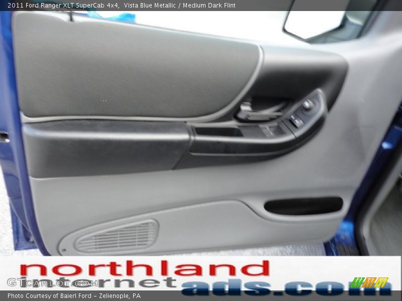 Vista Blue Metallic / Medium Dark Flint 2011 Ford Ranger XLT SuperCab 4x4