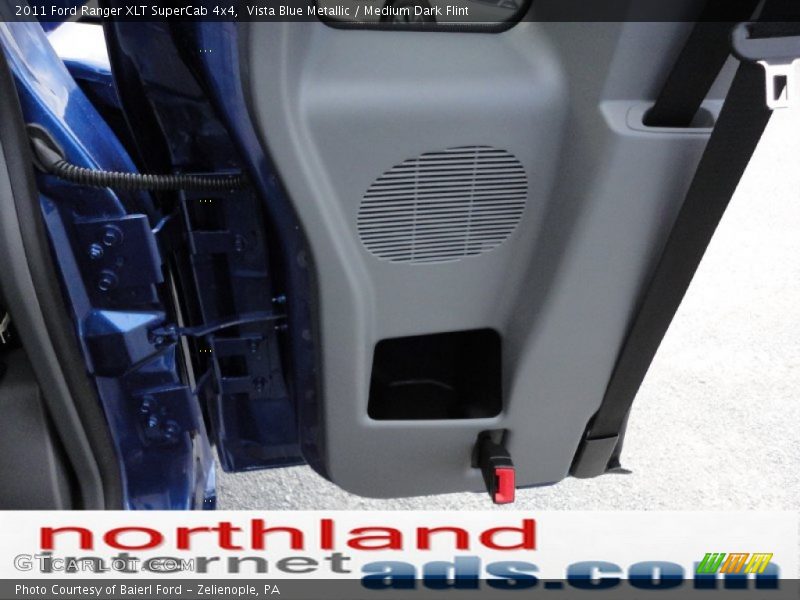 Vista Blue Metallic / Medium Dark Flint 2011 Ford Ranger XLT SuperCab 4x4