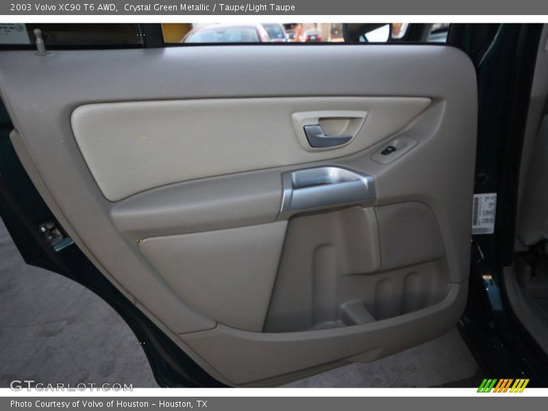 Crystal Green Metallic / Taupe/Light Taupe 2003 Volvo XC90 T6 AWD