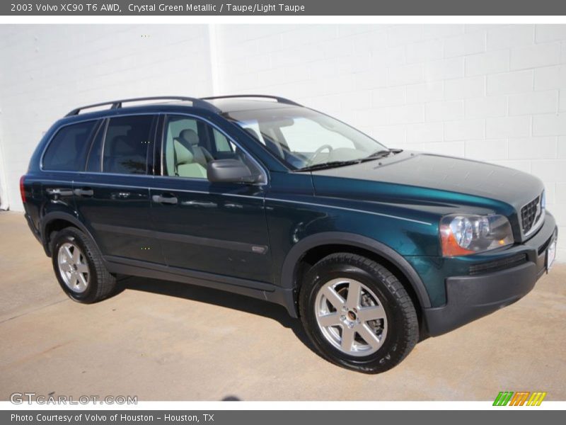 Crystal Green Metallic / Taupe/Light Taupe 2003 Volvo XC90 T6 AWD