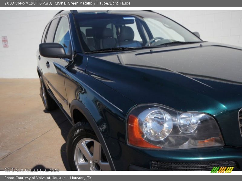 Crystal Green Metallic / Taupe/Light Taupe 2003 Volvo XC90 T6 AWD