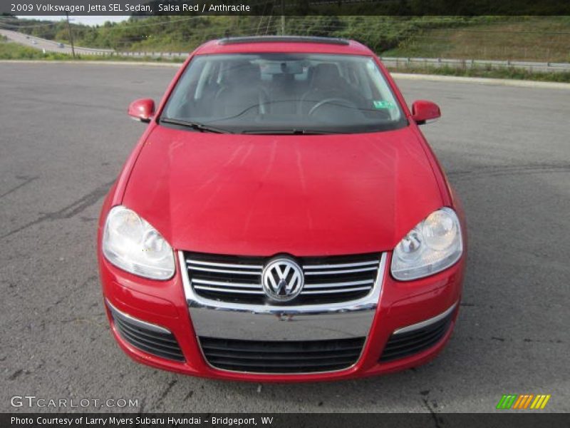 Salsa Red / Anthracite 2009 Volkswagen Jetta SEL Sedan