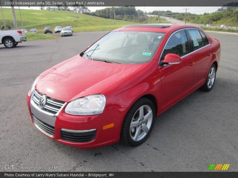 Salsa Red / Anthracite 2009 Volkswagen Jetta SEL Sedan