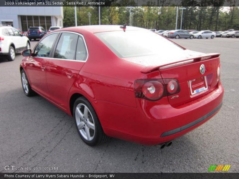 Salsa Red / Anthracite 2009 Volkswagen Jetta SEL Sedan