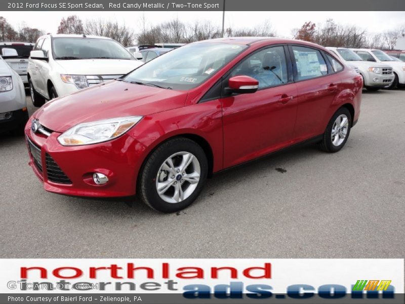Red Candy Metallic / Two-Tone Sport 2012 Ford Focus SE Sport Sedan