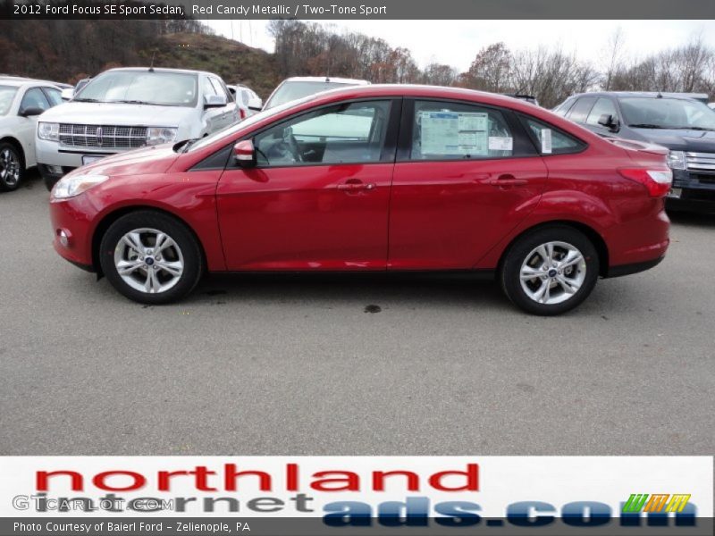 Red Candy Metallic / Two-Tone Sport 2012 Ford Focus SE Sport Sedan