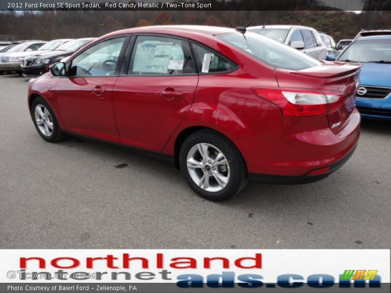 Red Candy Metallic / Two-Tone Sport 2012 Ford Focus SE Sport Sedan