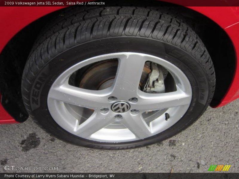 Salsa Red / Anthracite 2009 Volkswagen Jetta SEL Sedan