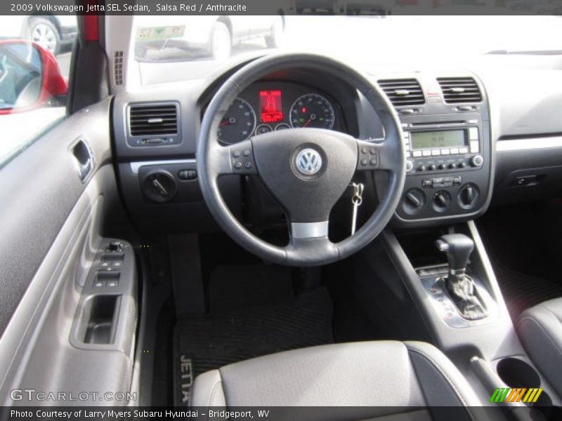 Salsa Red / Anthracite 2009 Volkswagen Jetta SEL Sedan